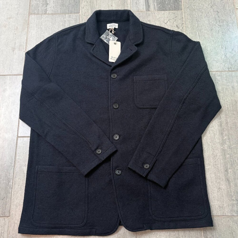 Hartford Alternative Classics Wool Jacket Blazer Coat Navy Blue XXL NWT